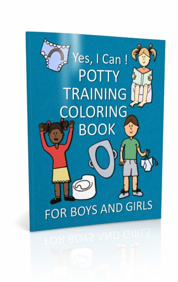 Potty Training Coloring Book Page