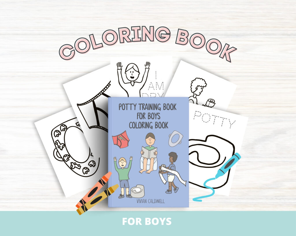 Potty Training Book for Boys Coloring Book