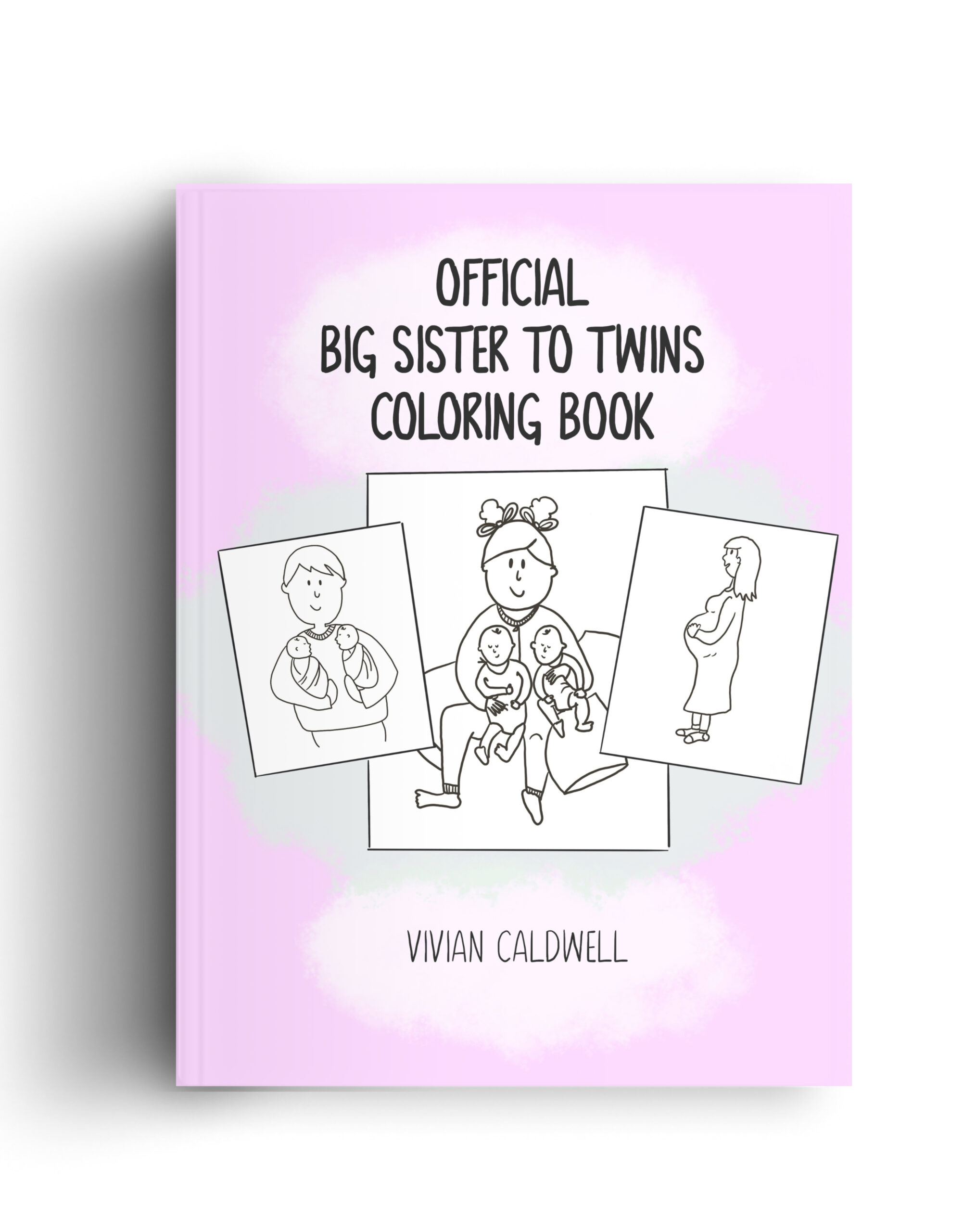 Big Sister To Twins Coloring Book