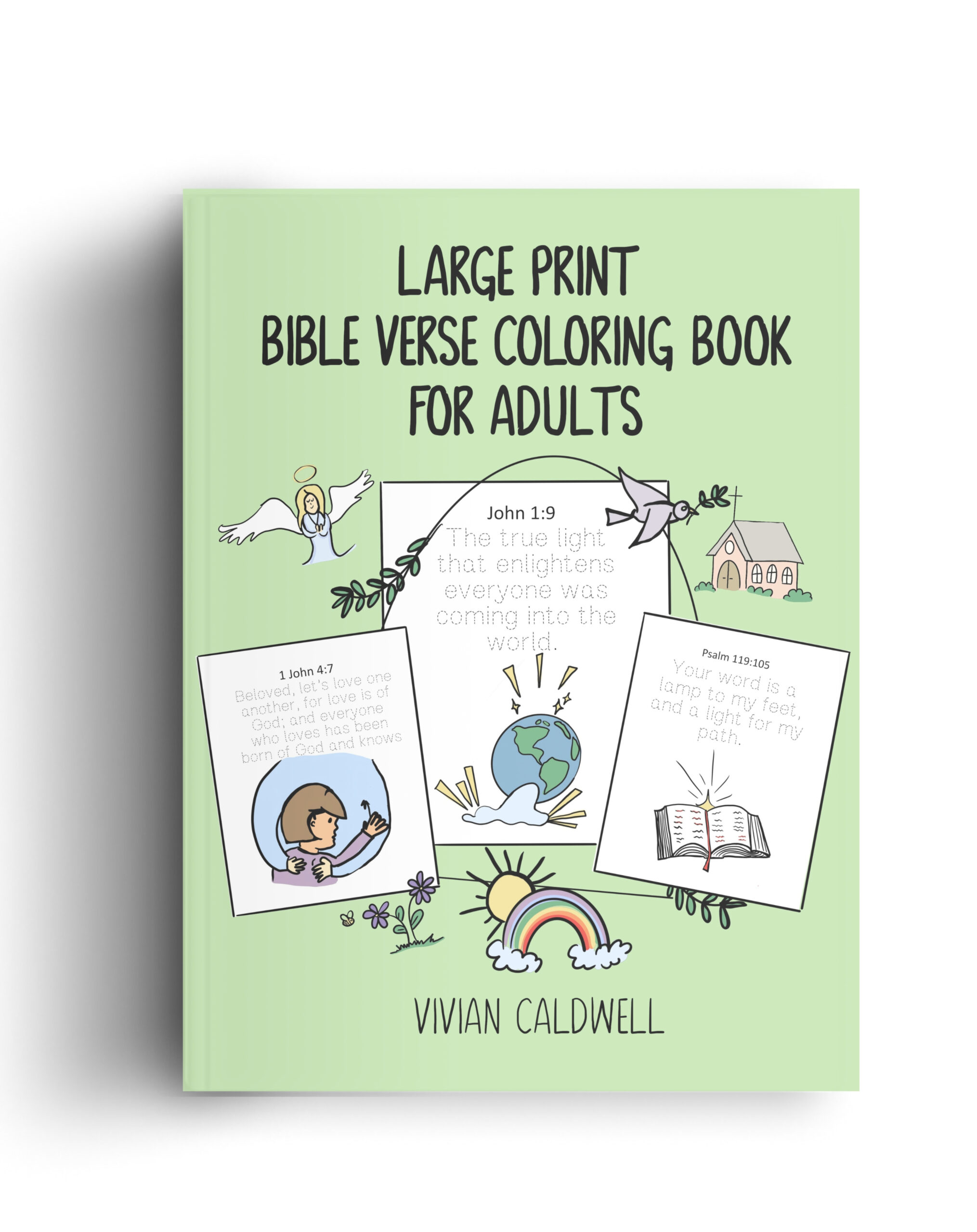 Large Print Bible Verse Coloring Book For Adults