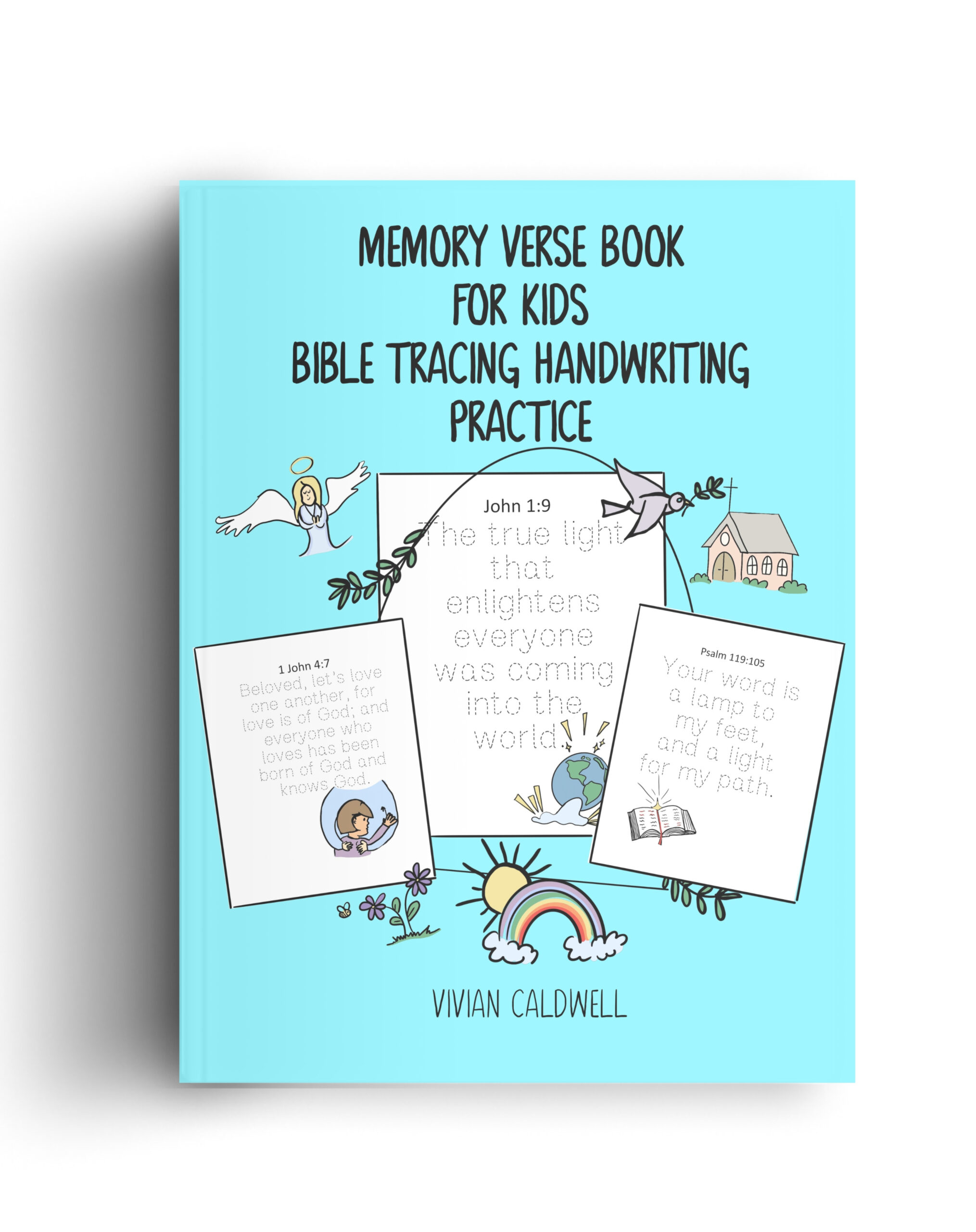 Memory Verse Book For Kids Bible Tracing Handwriting Practice